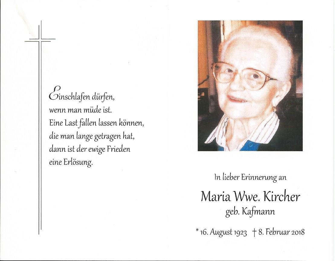 Maria Kafmann Kircher