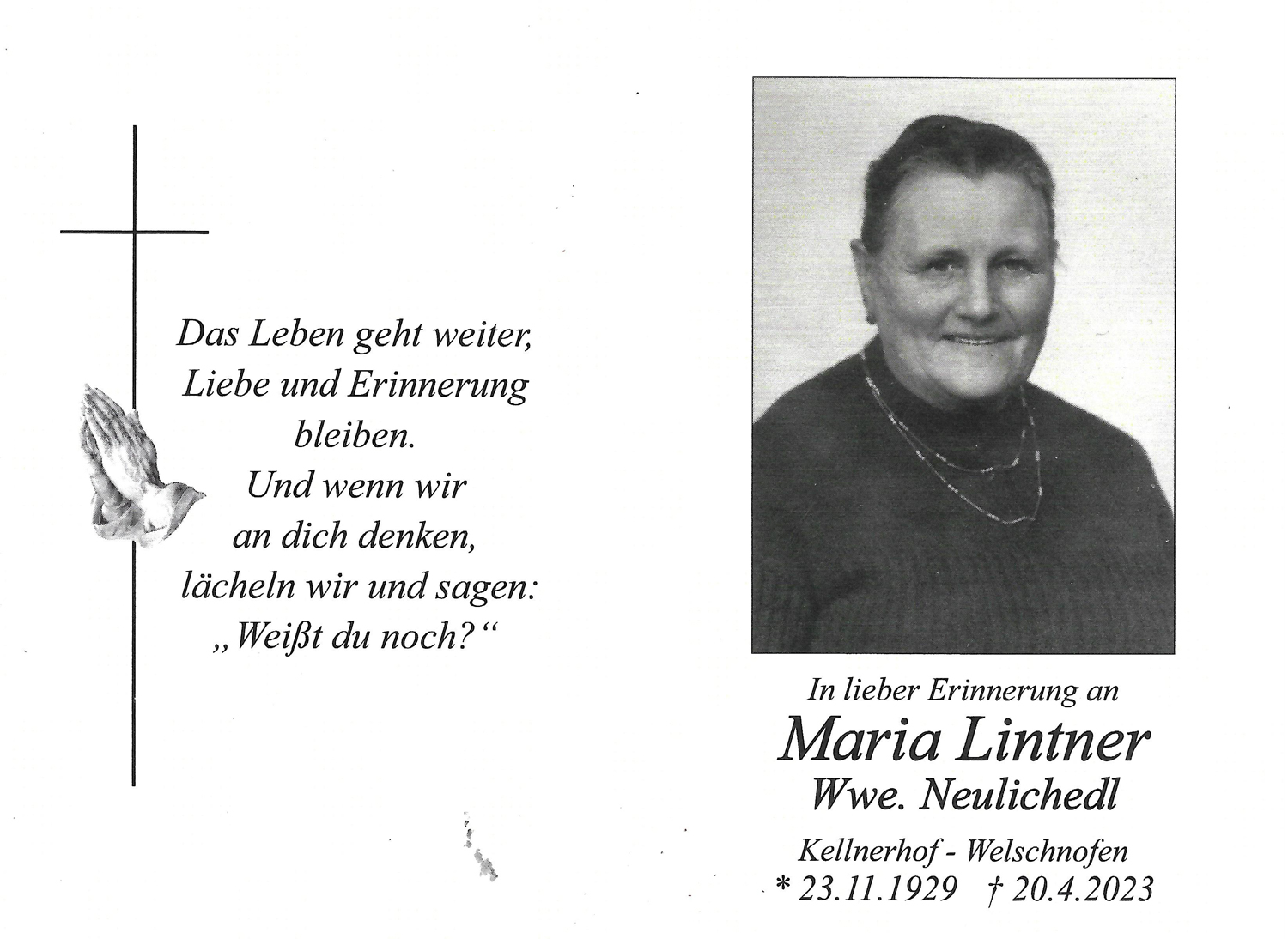 Maria Lintner Neulichedl