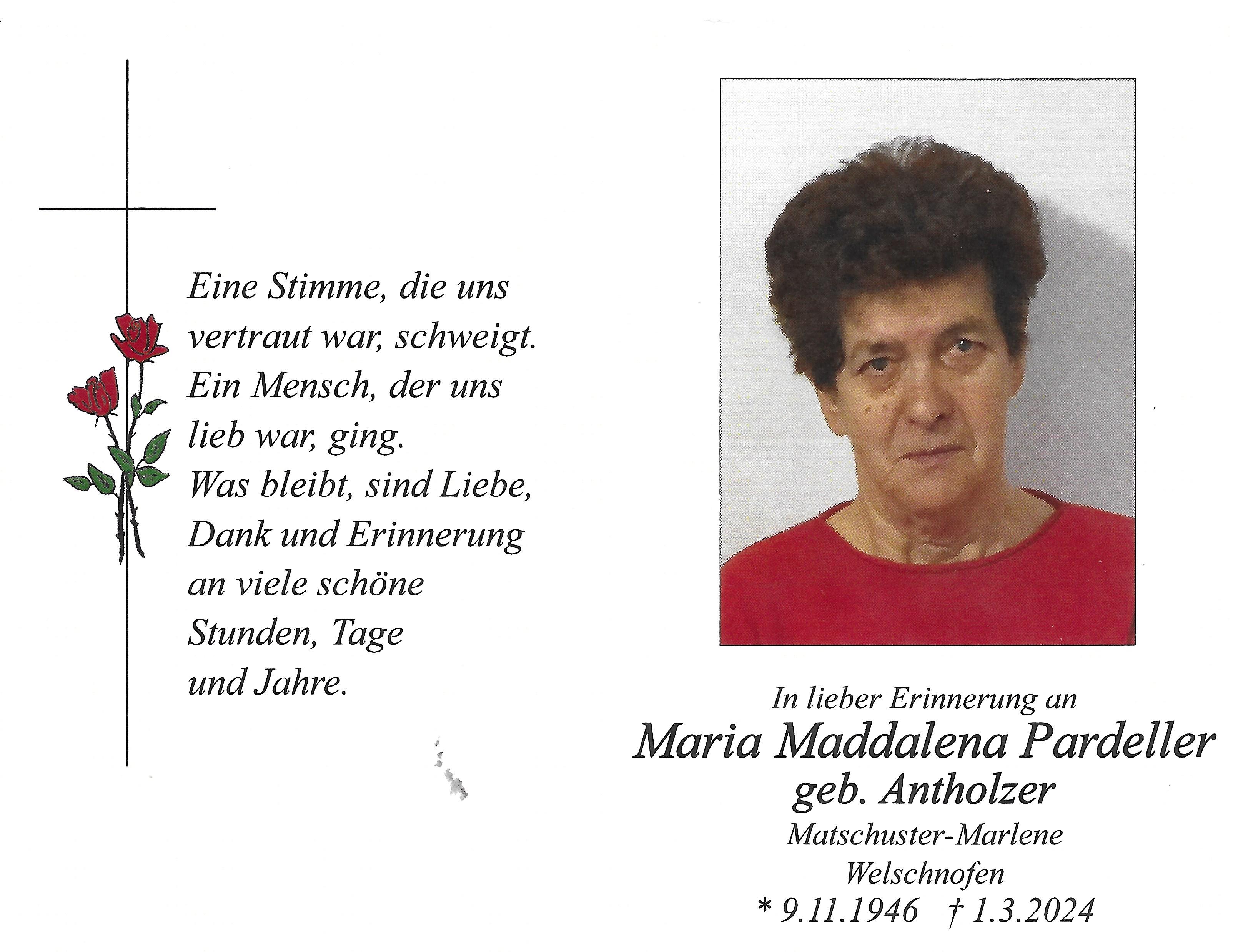 Maria Maddlena Pardeller