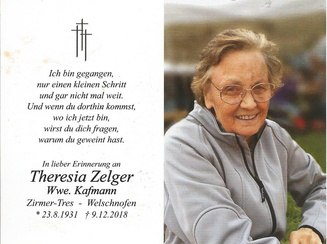 Theresia Zelger Wwe. Kafmann