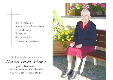 Maria Thomaseth Plank