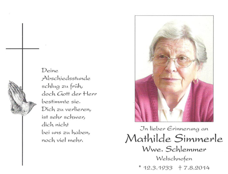 Mathilde Schlemmer Simmerle