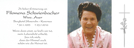 Filomena Schwienbacher Auer