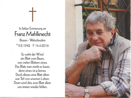 Franz Mahlknecht